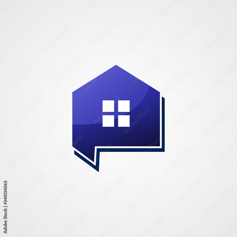 illustration of a house for real estate or property company illustration of a house for real estate or property company