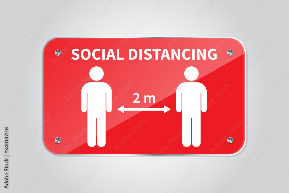 Social distancing. Keep the 1-2 meter distance. Coronovirus epidemic protective. Vector illustration Social distancing. Keep the 1-2 meter distance. Coronovirus epidemic protective. Vector illustration