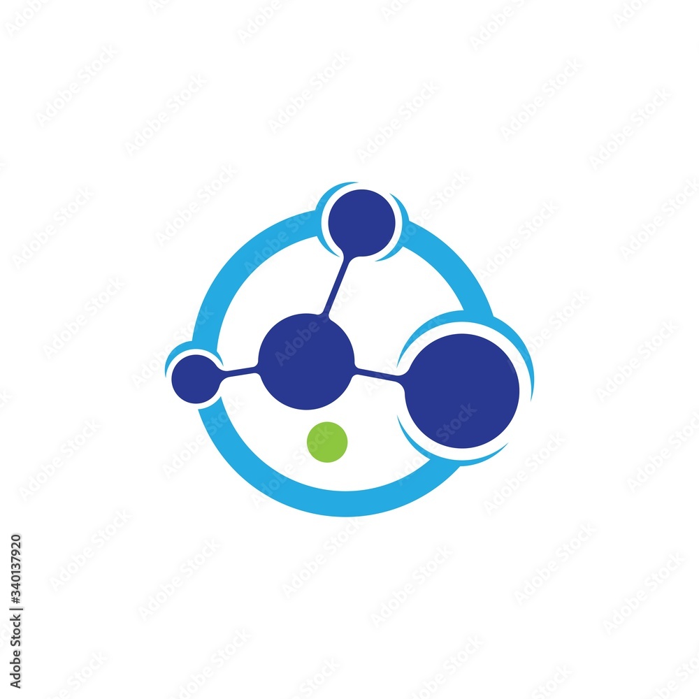 Molecule logo template vector icon Molecule logo template vector icon