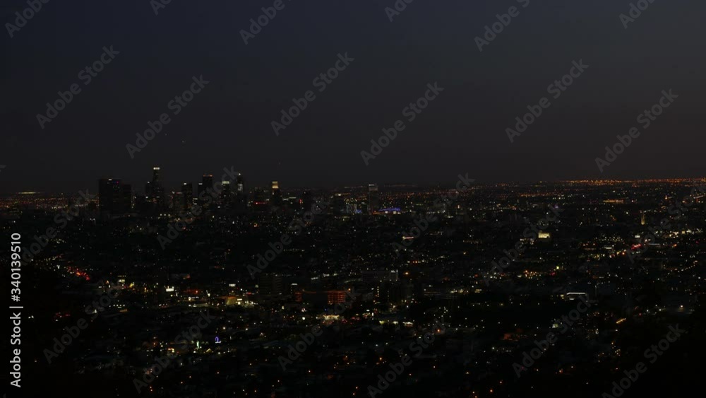 Downtown Los Angeles sunset time lapse with traffic in California USA shot in 4k high resolution Downtown Los Angeles sunset time lapse with traffic in California USA shot in 4k high resolution