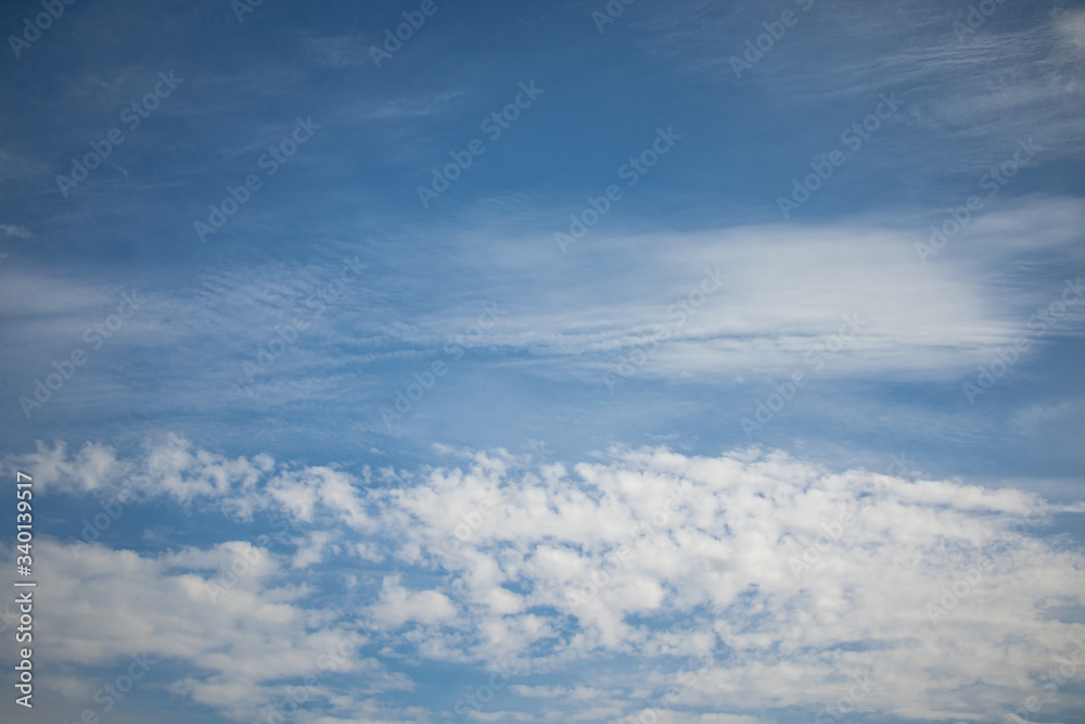 Beautiful blue sky with clouds