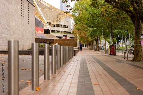 Melbourne, Australia, 17 April, 2020. St Kilda Road remains empty during the Coronavirus Crisis in Melbourne, Australia. Credit: Dave Hewison photo