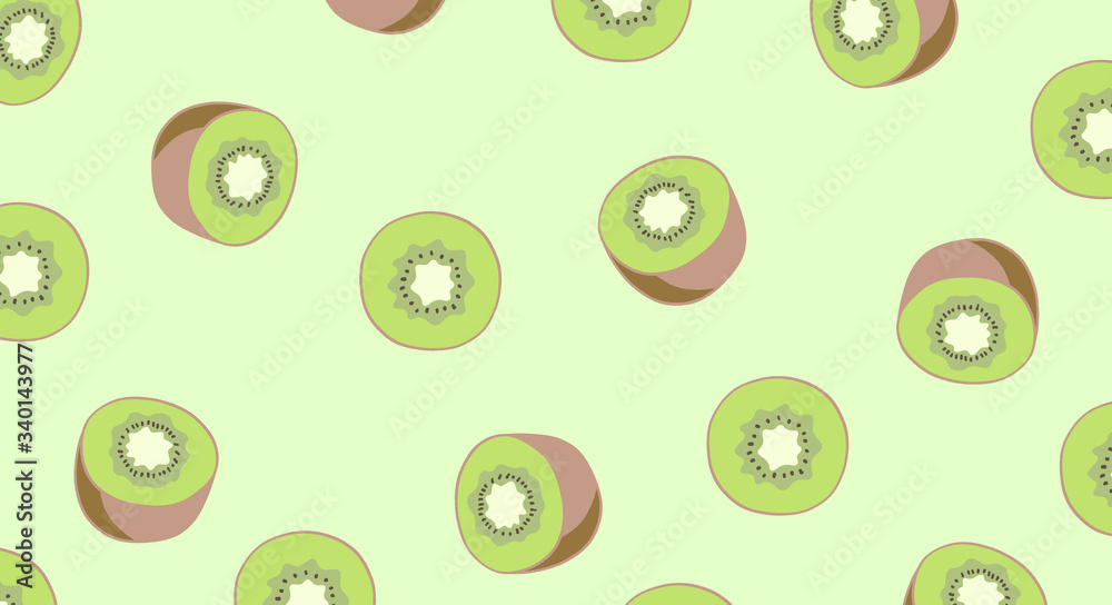 キウイ 壁紙 緑 みどり パターン 素材 Stock イラスト Adobe Stock