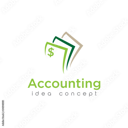 Creative Accounting Concept Logo Design Template