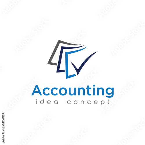 Creative Accounting Concept Logo Design Template