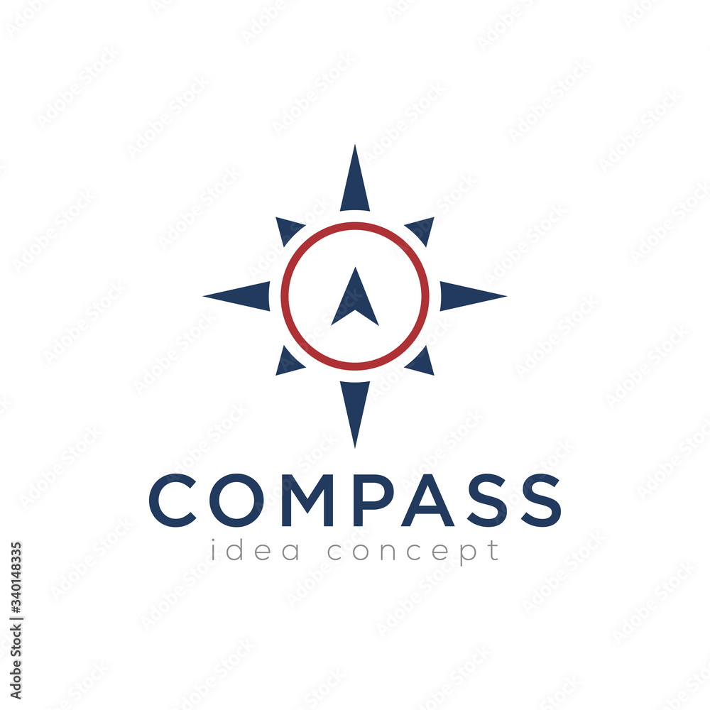 Creative Compass Concept Logo Design Template Creative Compass Concept Logo Design Template
