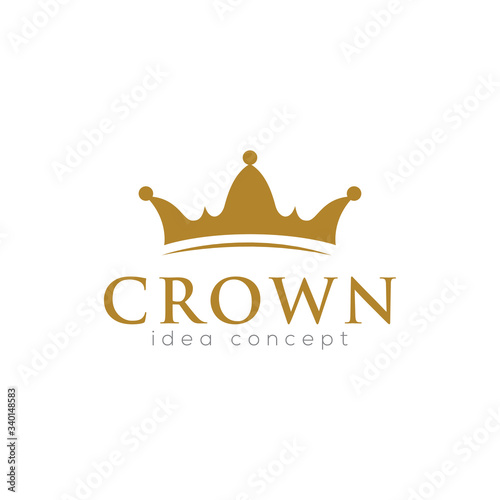 Crown Concept Logo Design Template