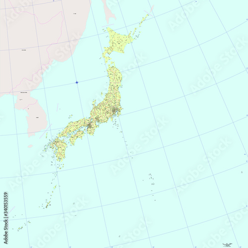 日本地図 - 都道府県ごとにバラバラになります | Map of Japan