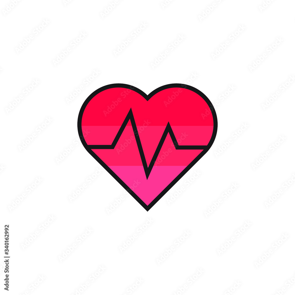 cardiogram icon vector filled outline design isolated on white background cardiogram icon vector filled outline design isolated on white background