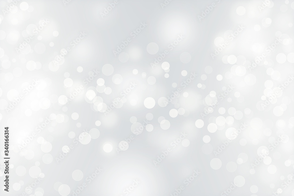 abstract grey and silver background with sparkle glow white. texture pattern soft light gray bokeh effect and shiny glitter. texture grey blur and silver light bokeh white dreamy. dreamy glow elegant