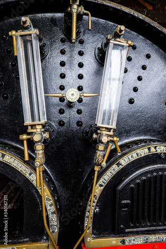 Victorian machinery glass gauges