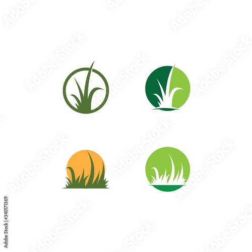 Grass logo vector