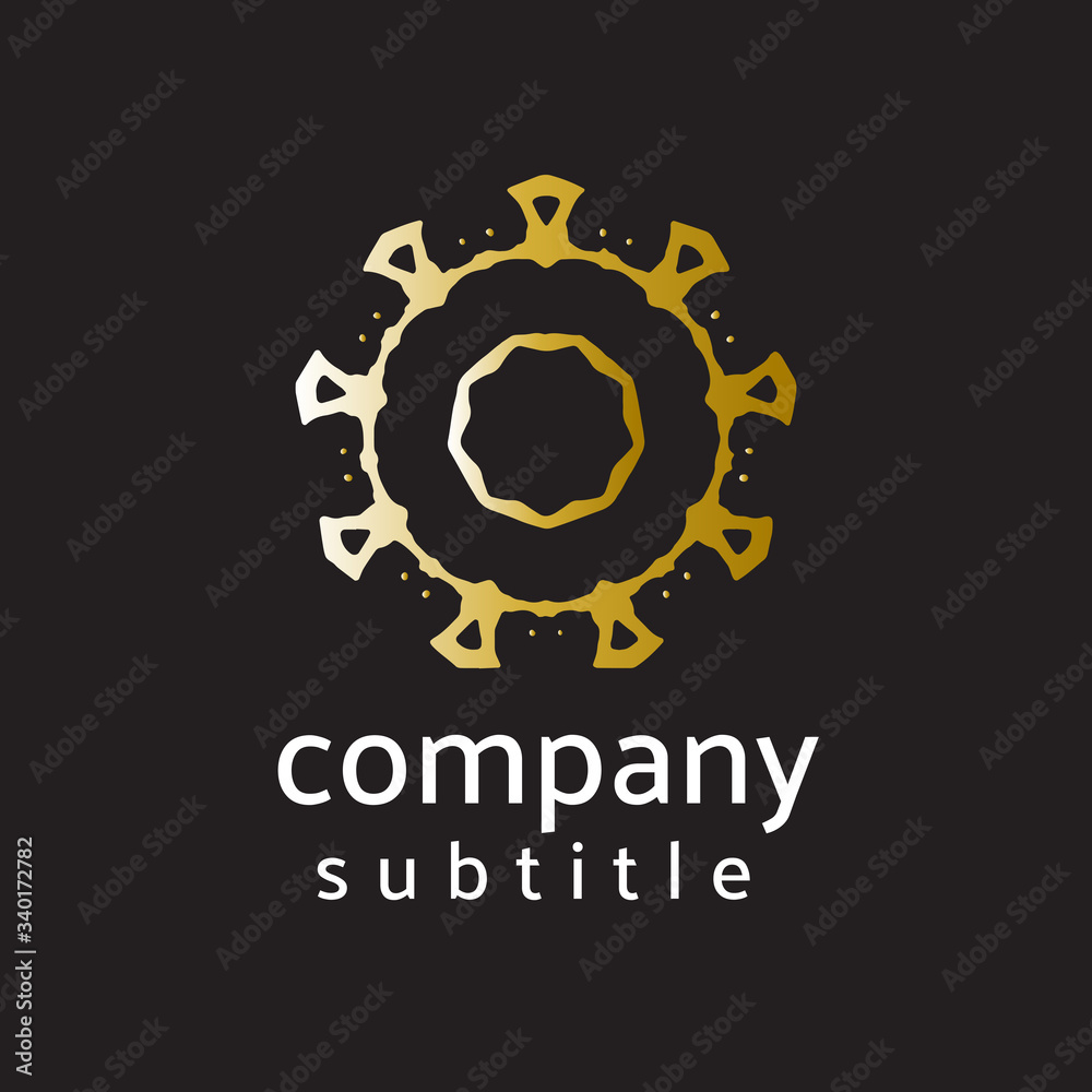 Fototapeta premium ornament gold logo