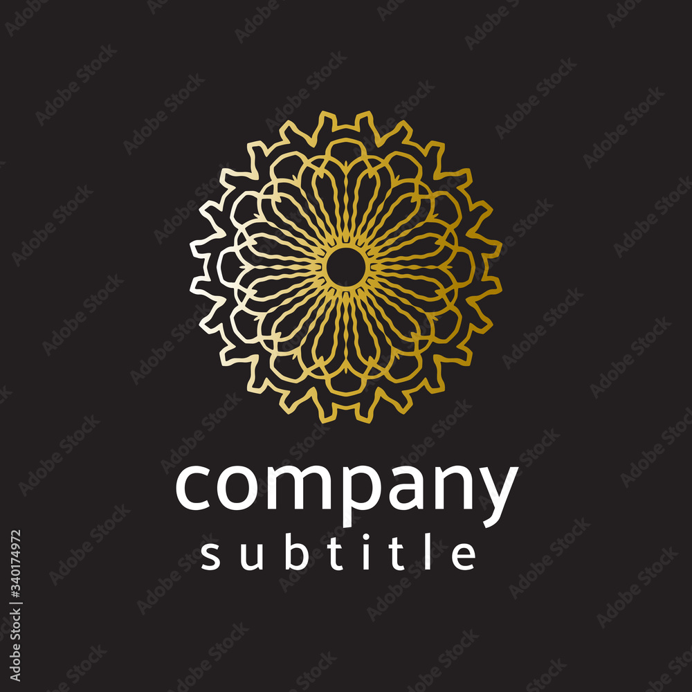 Fototapeta premium ornament gold logo