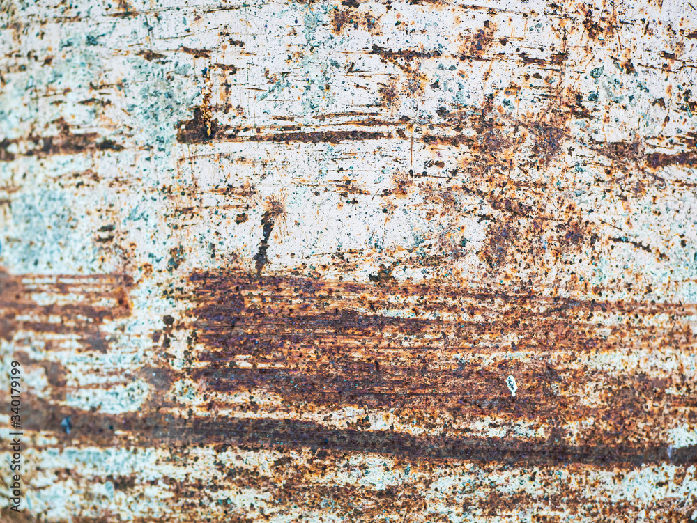 Texture of painted rusty metal. close up Texture of painted rusty metal. close up