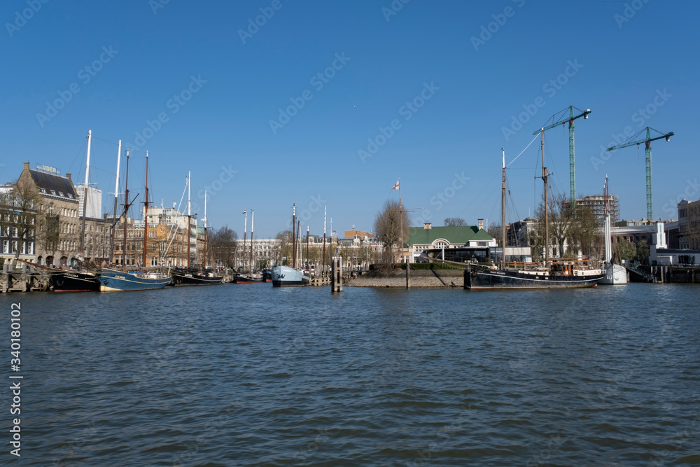 Rotterdam veerhaven, the Netherlands. Its small historic centre has been carefully preserved