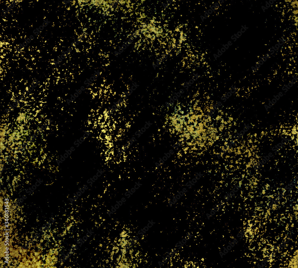 abstract background gold dusk on black background