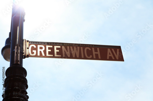 Slika na platnu GREENWICH AV - Greenwich Avenue is a southeast-northwest avenue located in the Greenwich Village