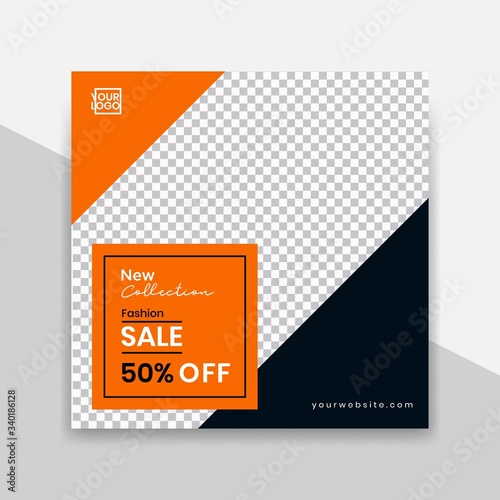 Vector social media set of business presentation template. Minimal modern square pack blog postsor info banner with simple editable. Can used for social media banner and flyer campaign