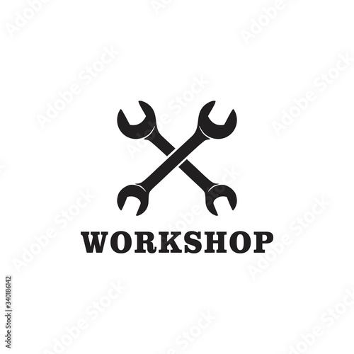 Workshop Logo Vector and Vintsge photo