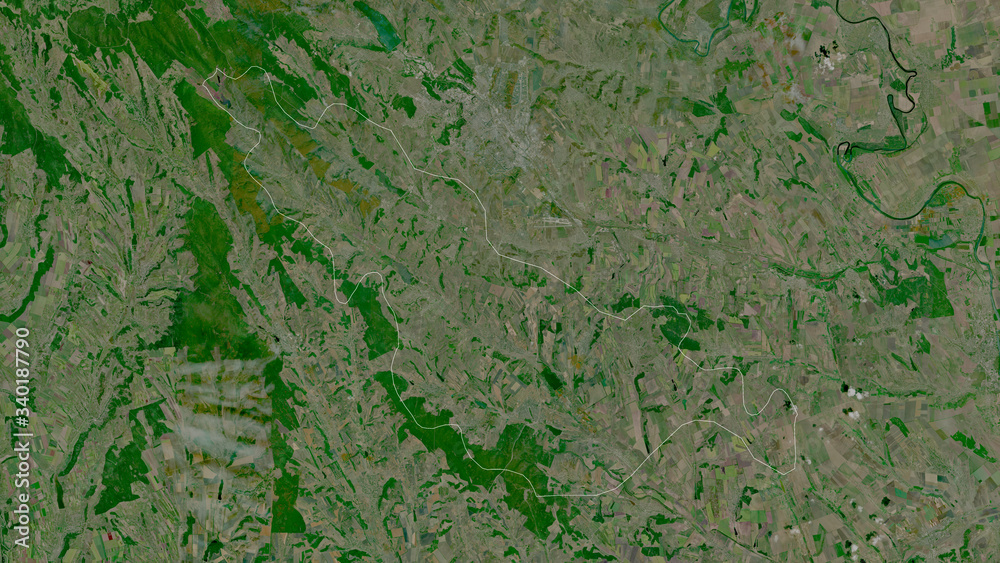 Ialoveni, Moldova - outlined. Satellite Ialoveni, Moldova - outlined. Satellite
