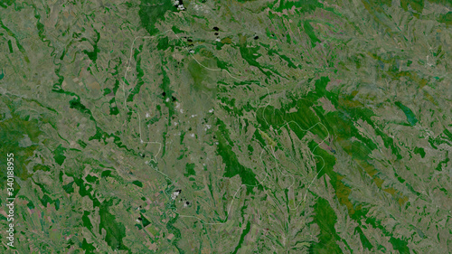 Nisporeni, Moldova - outlined. Satellite