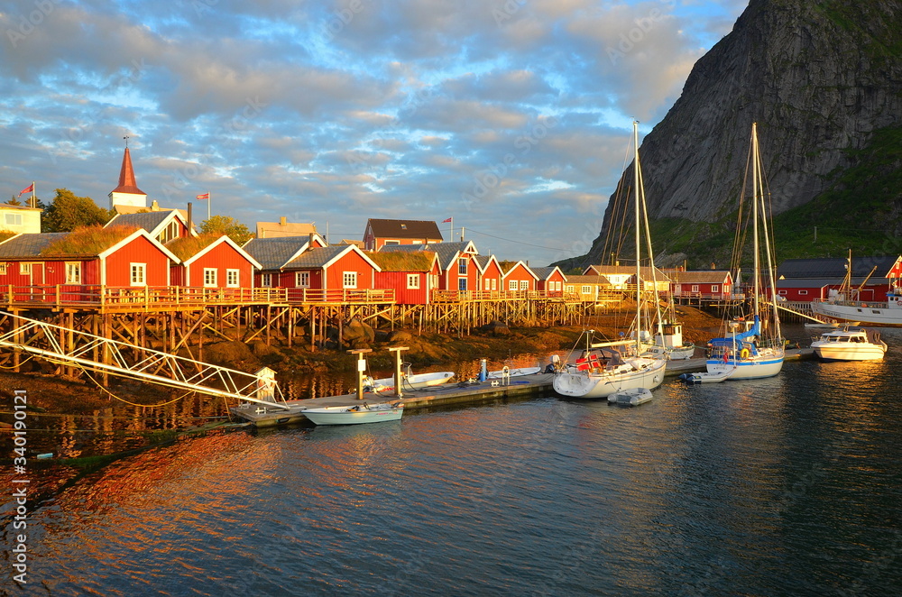 Natural landscape of lofoten island, Norway