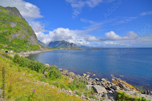 Natural landscape of lofoten island  Norway