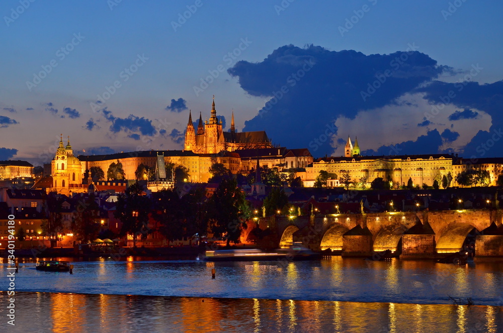 landscape of Prague,Czech Republic