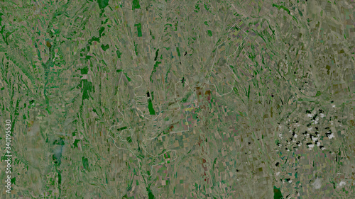 Taraclia, Moldova - outlined. Satellite