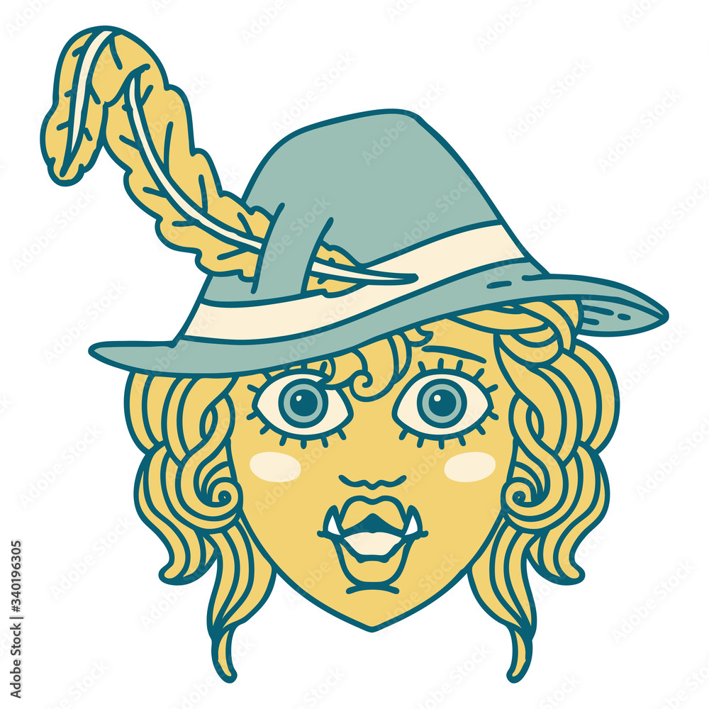 orc bard character illustration orc bard character illustration