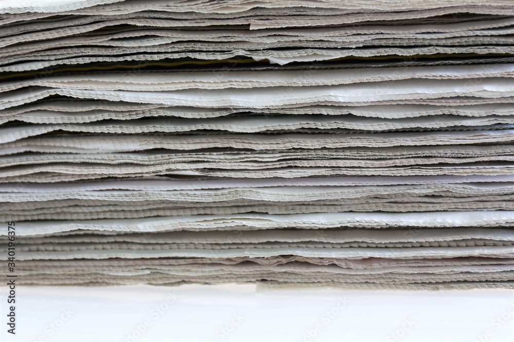 Fototapeta premium stack of newspapers