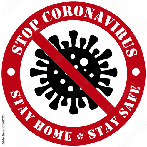 Virus Safety Sign - Stop CoronaVirus Symbol