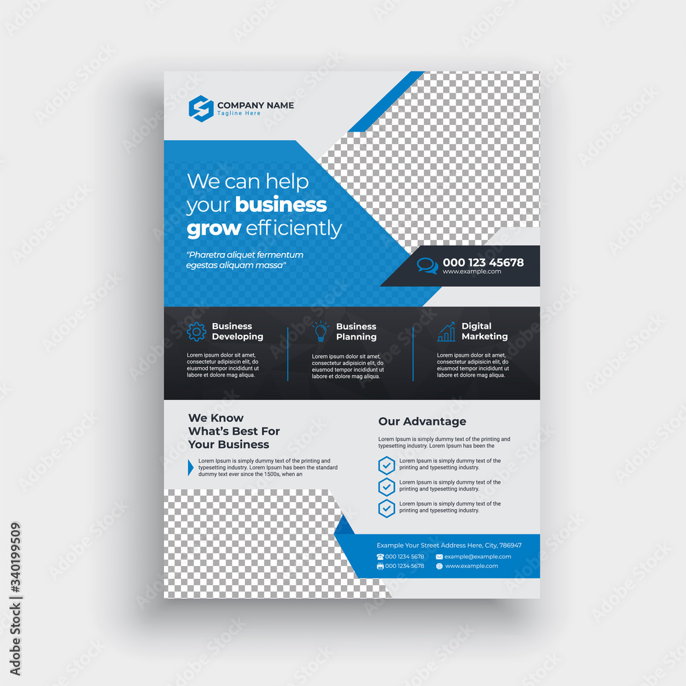 Professional Creative and Modern Corporate or real estate Flyer Template
