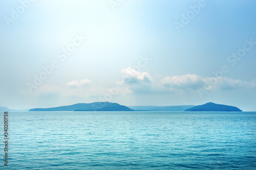 Beautiful beach on Koh Rong island, Sihanoukville, Cambodia.