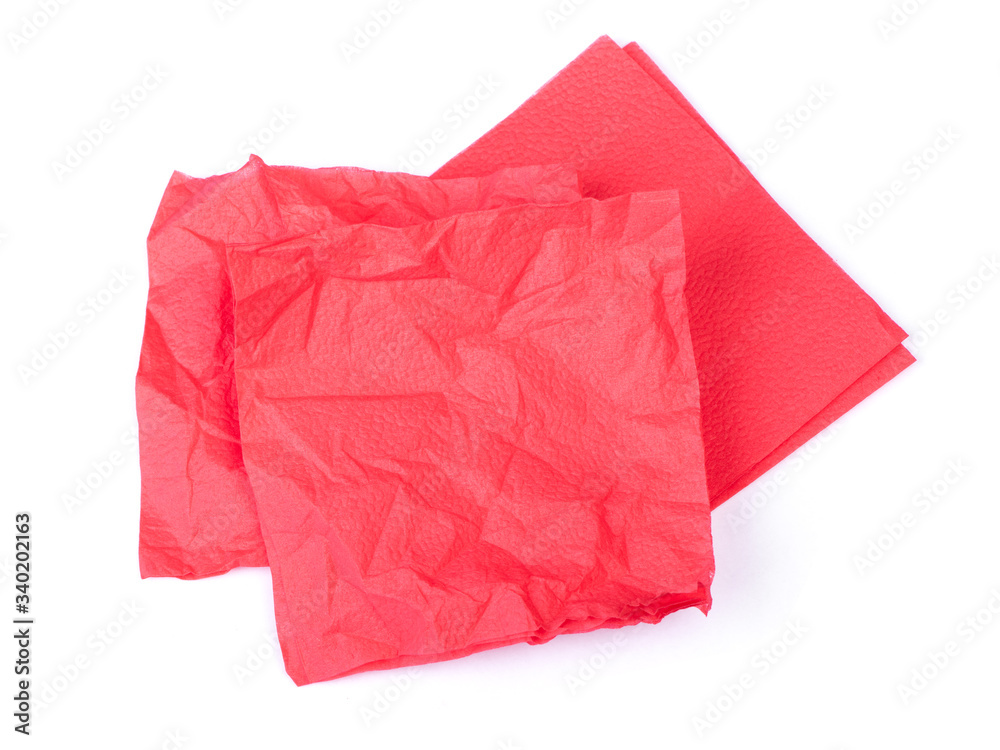 Fototapeta premium Wrinkled paper napkin