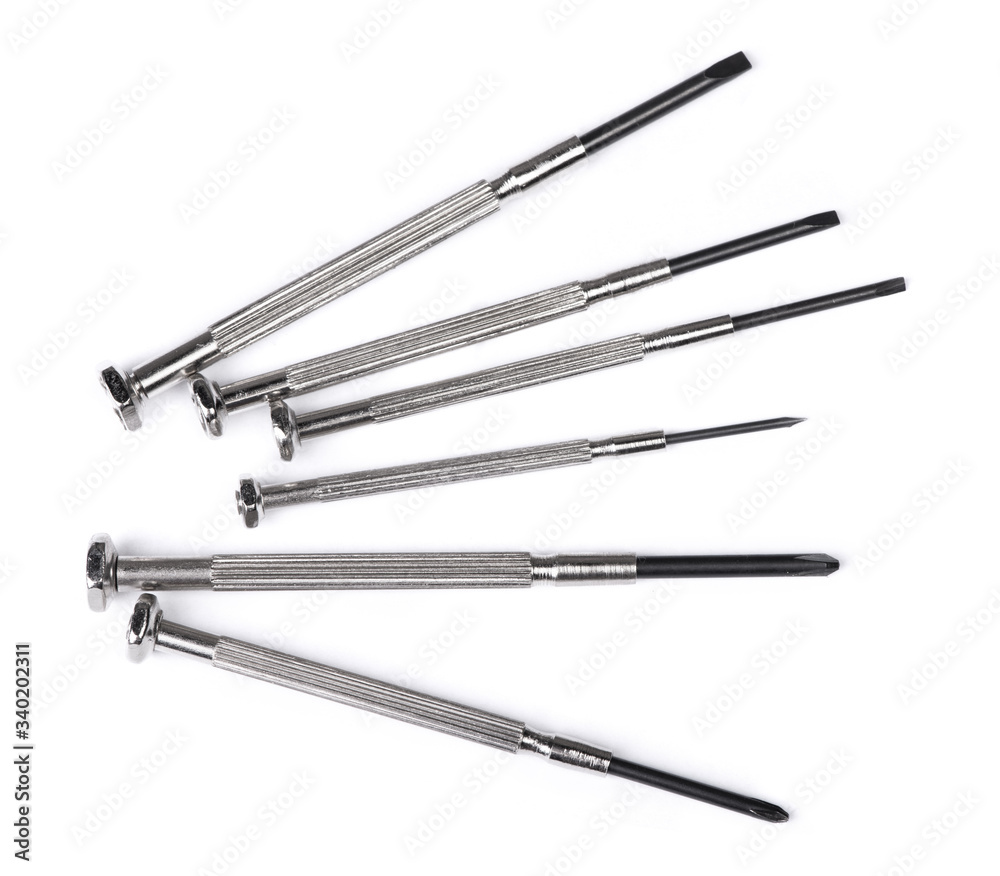 Set of small screwdrivers Set of small screwdrivers