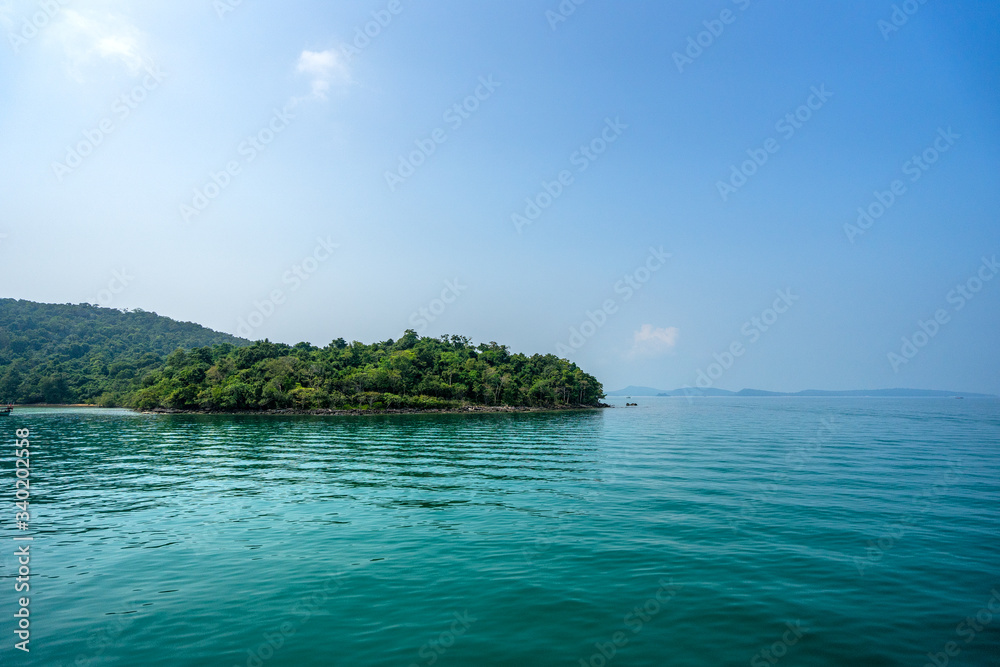 Beautiful beach and beautiful island, Koh Rong samloem island, Sihanoukville, Cambodia. Beautiful beach and beautiful island, Koh Rong samloem island, Sihanoukville, Cambodia.
