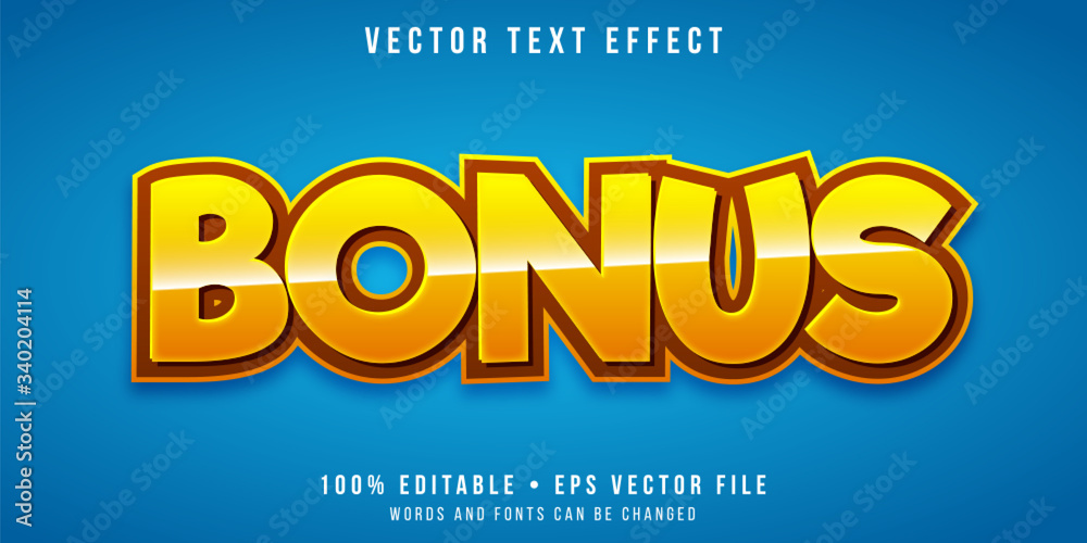 Editable text effect - game bonus style Editable text effect - game bonus style