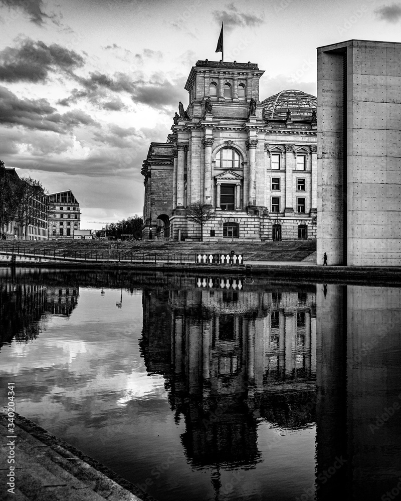 Bundestag reflection, Berlin