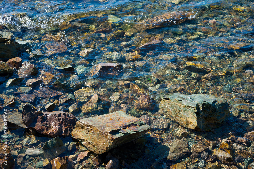 Stones on the shore of Avacha Bay. Stones on the shore of Avacha Bay.