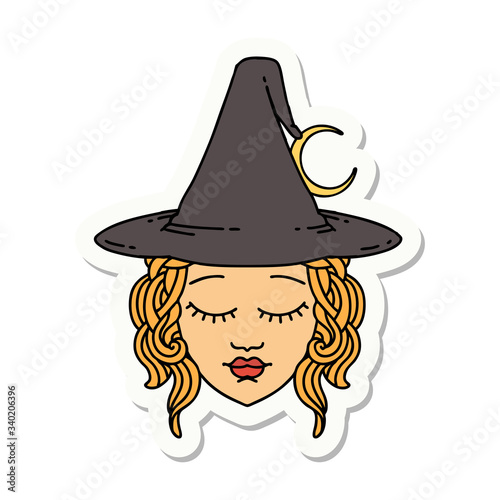 human mage character sticker