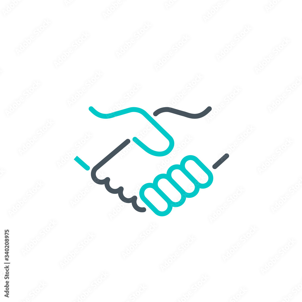 don't shake hands single line icon isolated on white. Perfect outline symbol Prevention direct contact with infection Coronavirus Covid 19 banner. warning element avoid handshake with editable Stroke don't shake hands single line icon isolated on white. Perfect outline symbol Prevention direct contact with infection Coronavirus Covid 19 banner. warning element avoid handshake with editable Stroke