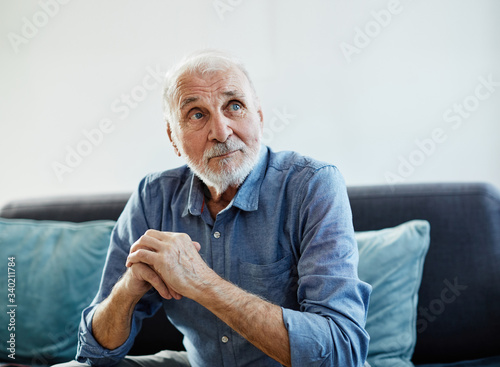 portrait senior man elderly old retirement mature