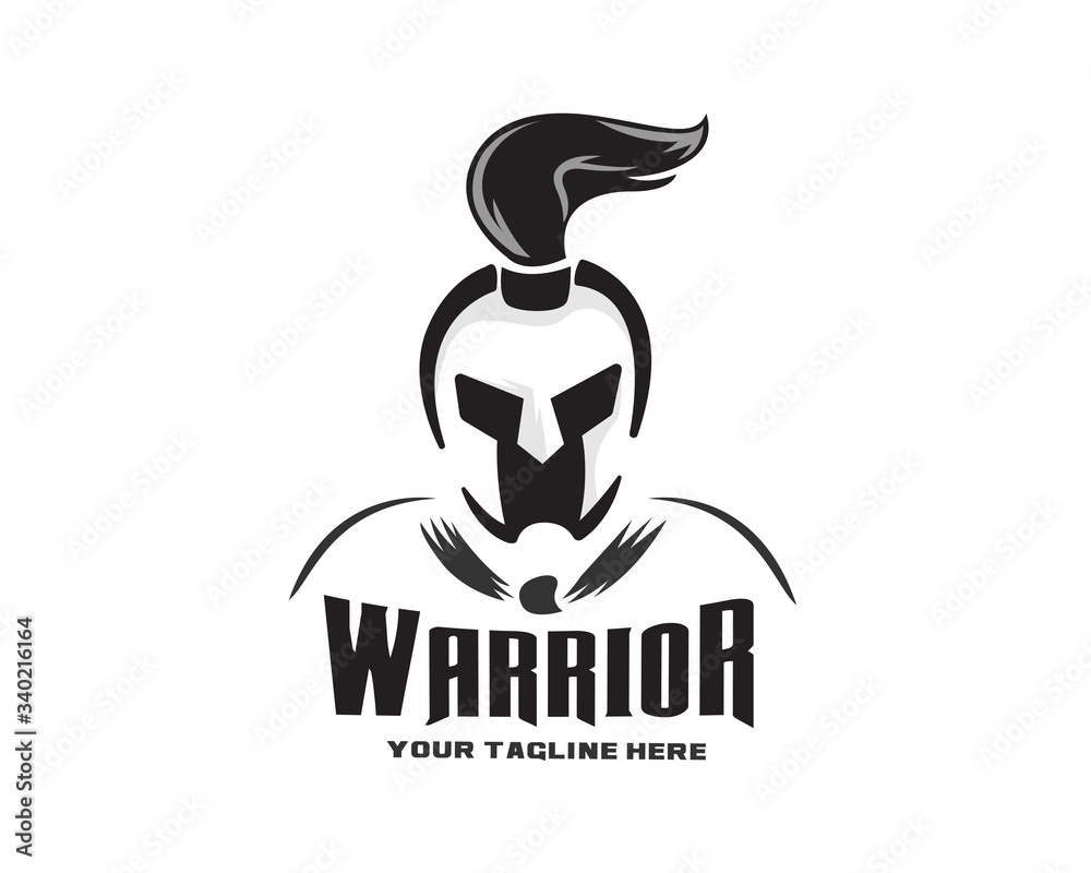 Classic line art spartan logo design inspiration Classic line art spartan logo design inspiration