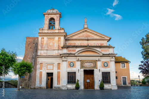 Canvas Print Sanctuary of Our Lady of Divine Love, Madonna del Divino Amore, Rome, Italy