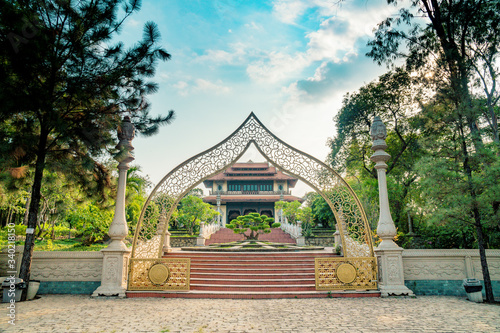 Buu Long entrance temple in Ho Chi Minh city, vietnam