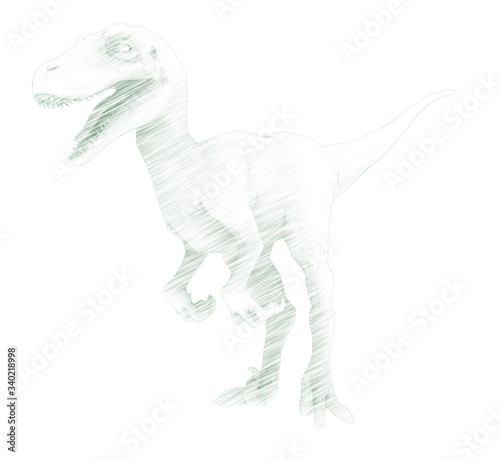 3d illustration of the raptor 