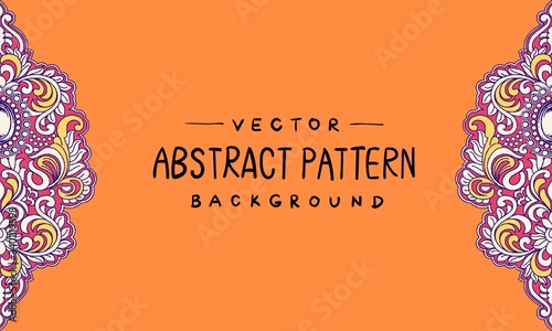 Abstract beautiful retro vector paisley pattern