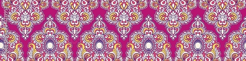 Abstract beautiful retro vector paisley pattern